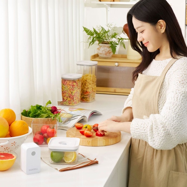 5배 오래가는, 바큠씰 진공 밀폐 보관 용기 7종 10종 세트 (펌프 포함)
