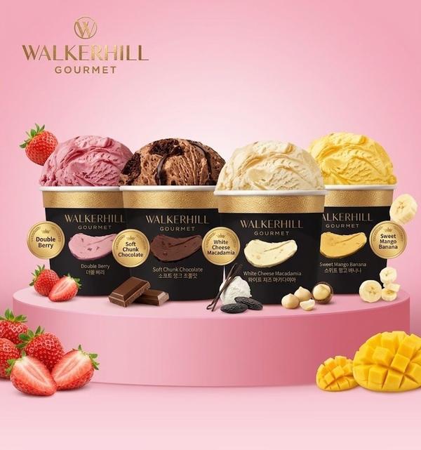 [미니컵] 워커힐 고메 아이스크림 4종 2세트 960ml (120ml x 8개입)