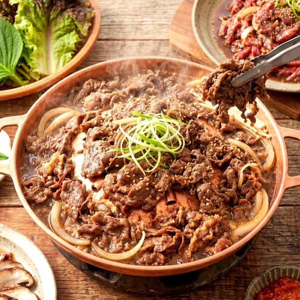 [대용량] 상위 30% 초이스등급 엄선! 대패 양념 소등심 구이 1KG