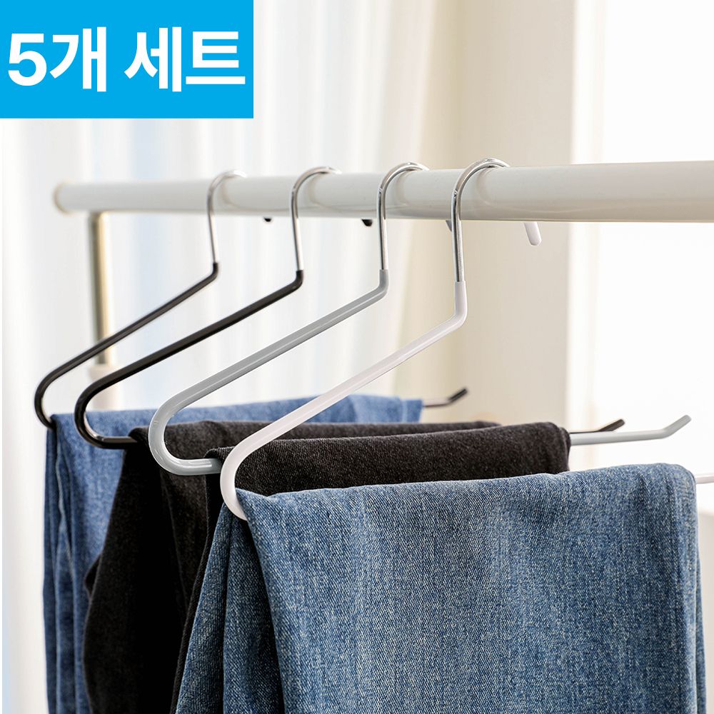 옷장 정리 논슬립 두꺼운 바지 걸이 주름 방지 치마걸이_3colors / 5p 가격 비교 비다하우스 옷장 정리 논슬립 두꺼운 바지 걸이 주름 방지 치마걸이_3colors / 5p
