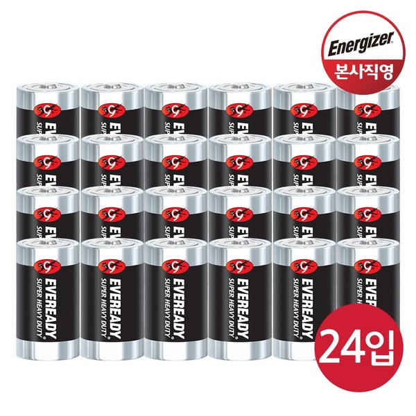 에버레디 경제적인 망간건전지 C 2입x12개(총24입)
