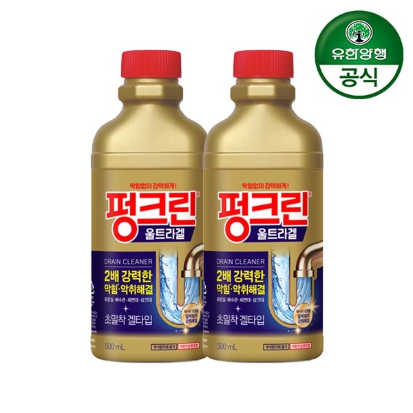 유한락스 펑크린 울트라겔 500ml 2개
