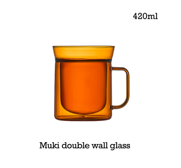 무키 더블월 글라스 420ml
