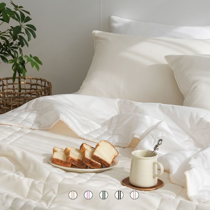 [오늘의집] 헬로우슬립 [최대20%쿠폰+사은품] 쿨링냉감! 카스테라 워싱 옥수수솜 냉감/간절기/사계절 차렵이불세트