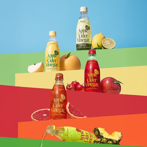 슈가로로 애사비 스파클링 350ml*48병 5종(사과/파인애플/자몽/배/콤부 레몬라임)