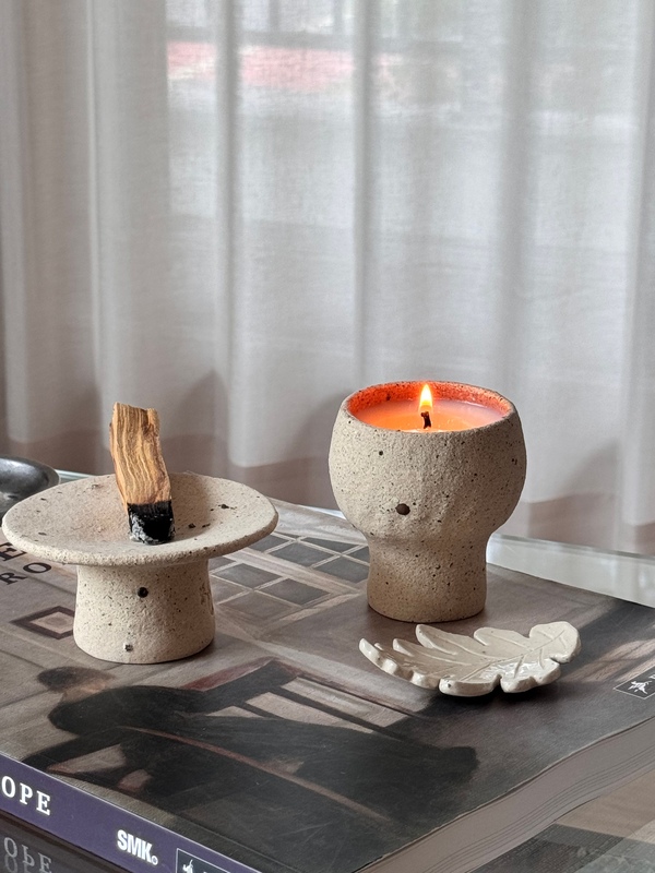 도자기캔들 Earthen Goblet 오브제캔들