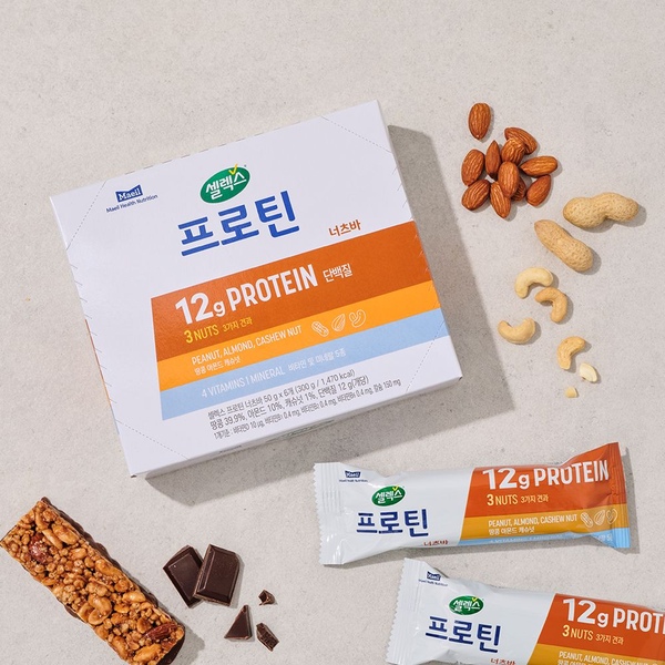 *(행사)셀렉스 프로틴 너츠바 50g 12개 (6입 2박스)