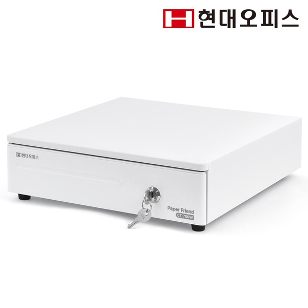 현대오피스 원터치 카운터 금고 소형 가정용 미니 돈통 CT-700W 캐쉬박스 금전함