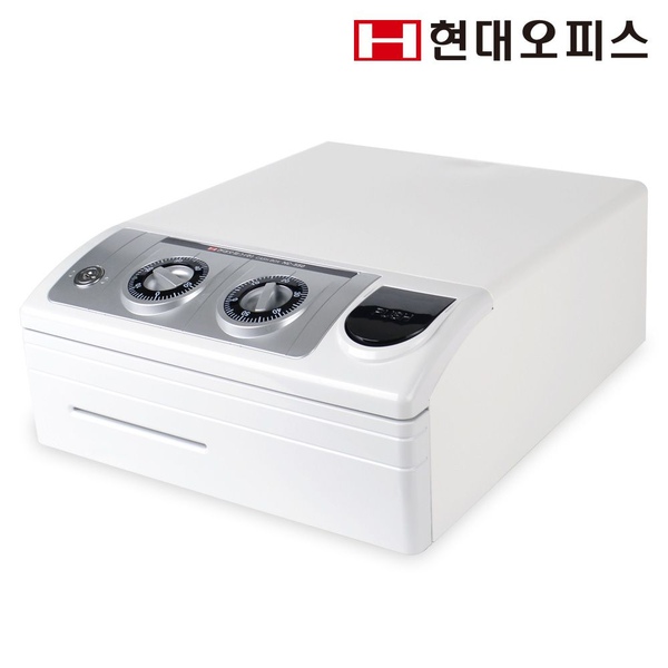 페이퍼프랜드 현대오피스 수제금고 NC-550 3중잠금 원터치슬라이딩 잠금장치 돈통 금전함
