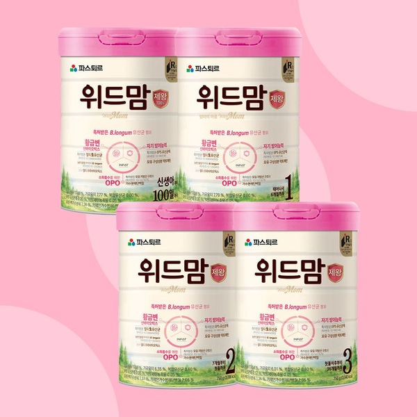 위드맘 제왕 분유 4종 3캔 (1~3단계 / 100일 택1)