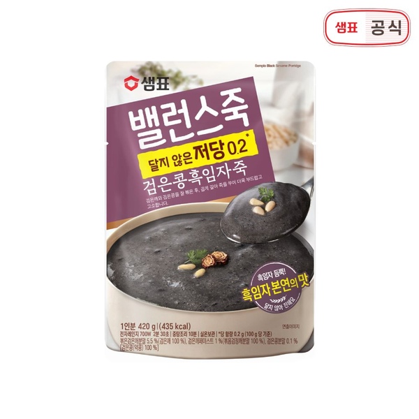 밸런스죽 검은콩흑임자죽 420g
