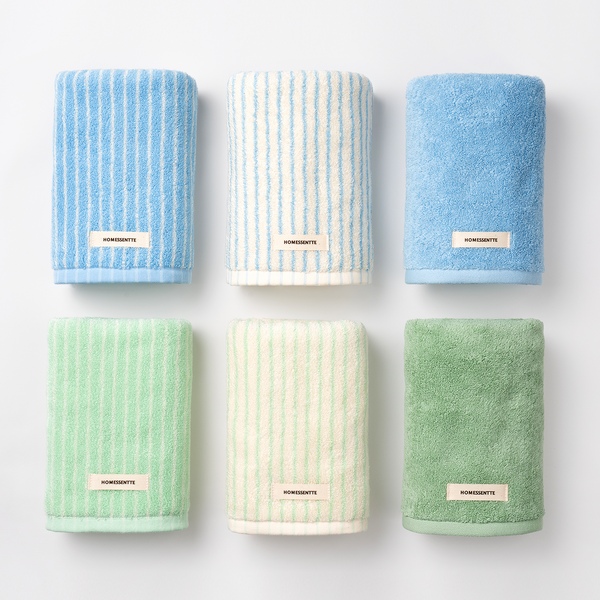 코마사40수170g 스트라이프 호텔수건 타월 5장(12color)