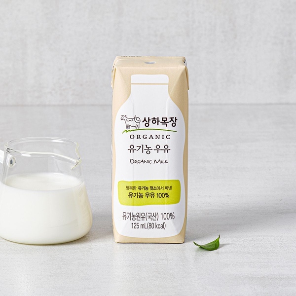 *상하목장 유기농 멸균 백색우유 125ml 48팩