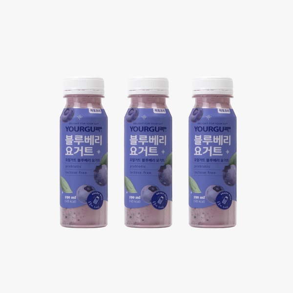 드링크 블루베리 요거트 190ml 3개