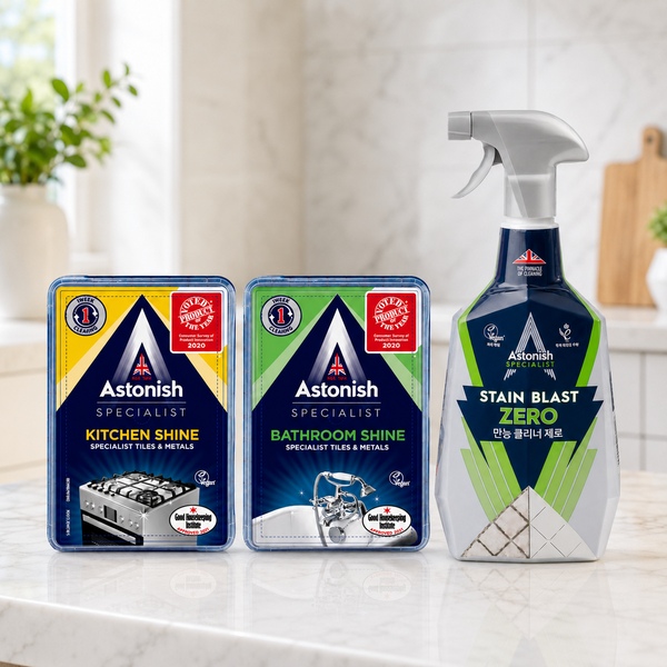 만능 클리너 제로 750ml+키친샤인 클리너 450g+베스룸 샤인 클리너 450g 3종세트