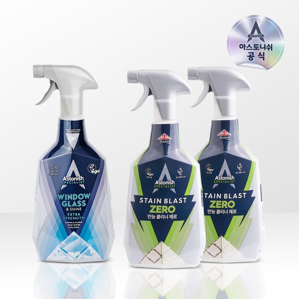 만능 클리너 제로 750ml 2개+윈도우클리너750ml1개
