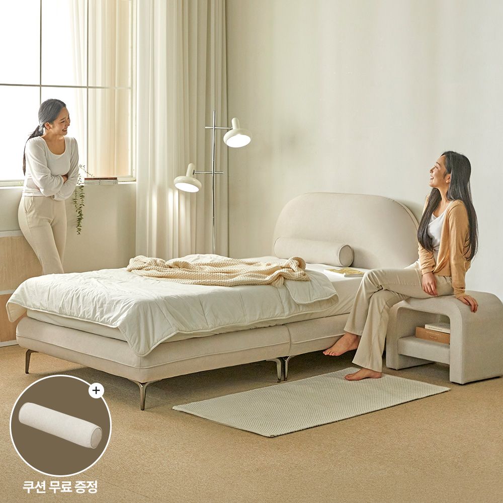 웰퍼니쳐 수플레 조야 아쿠아텍스 패브릭 침대프레임 SS/Q/LK (기본형/저상형)