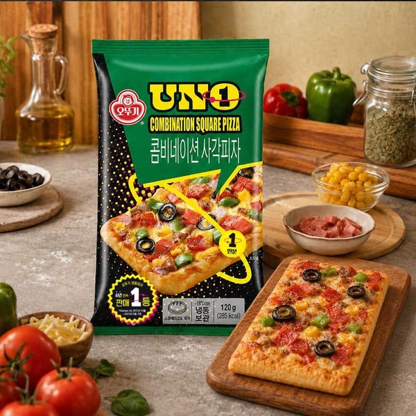 UNO 콤비네이션 사각피자 120g 12개