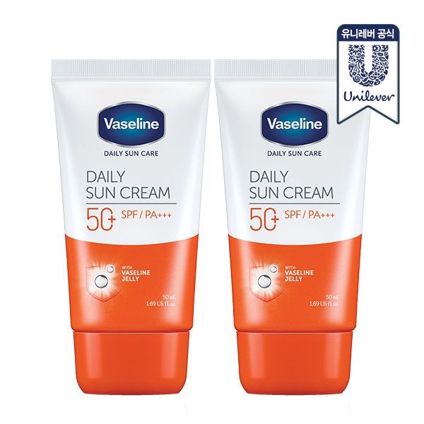 [1+1] 바세린 혼합자차 데일리 선크림 50ml 2개