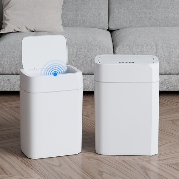 1+1세트 17L+20L 오토센서 휴지통 휴지통 화장실 기저귀 냄새방지쓰레기통