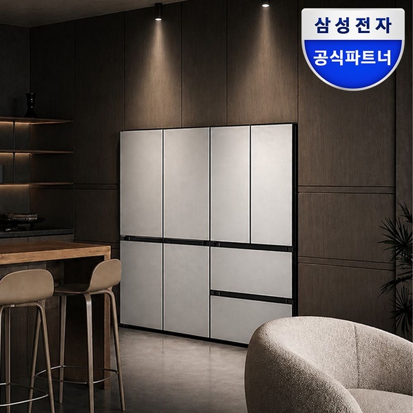 혜택가389만 비스포크 키친핏 냉장고 세트 RM70F63R2A+RK70F42M2A
