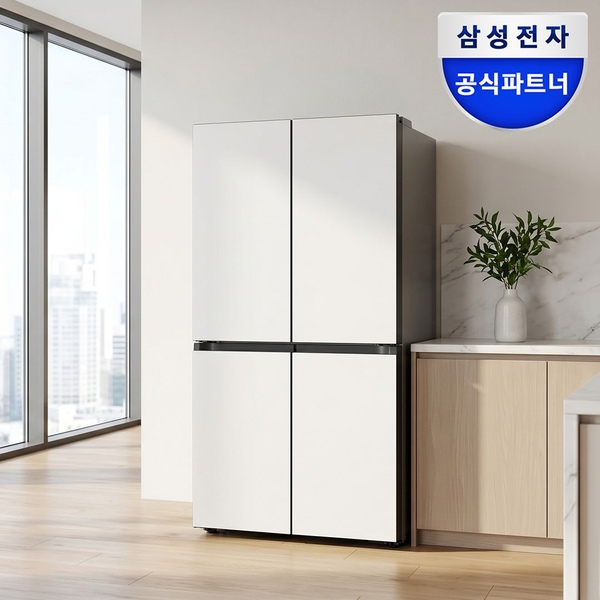 혜택가190만 비스포크 냉장고 1등급 4도어 RM70F90R1ZD 에센셜화이트