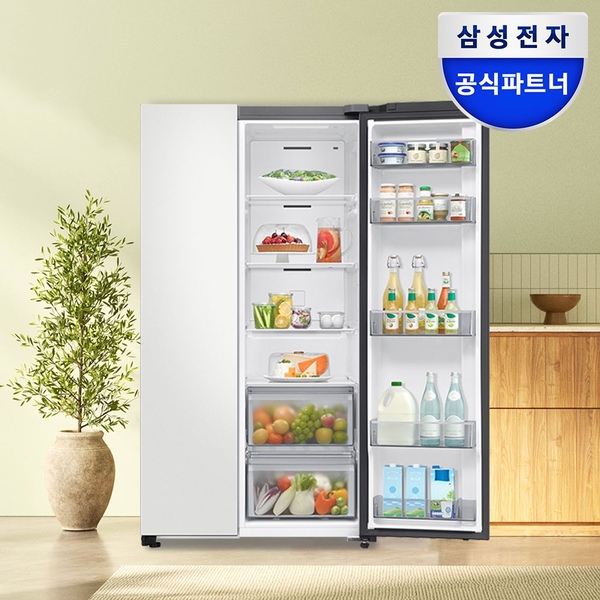 삼성 비스포크 냉장고 RS84DB5002CW 양문형 852리터 코타화이트