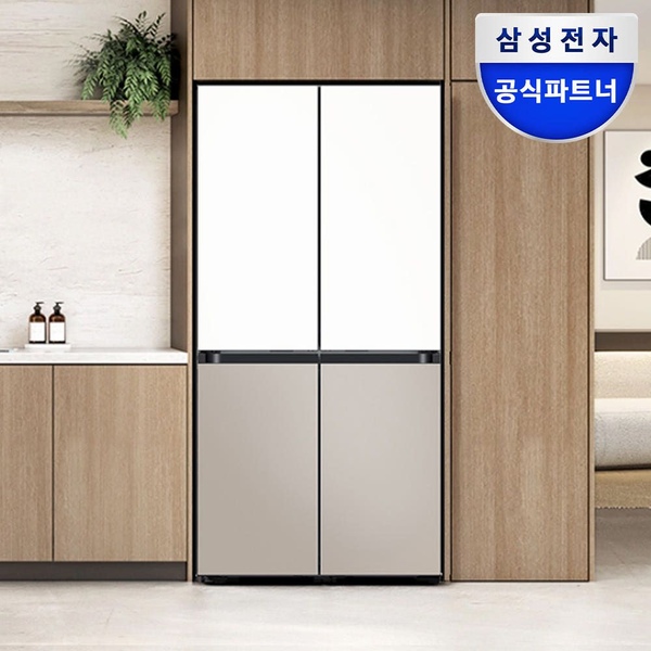 비스포크 4도어 냉장고 RM70F64R1ZG 1등급 640L 키친핏 MAX AI절약모드