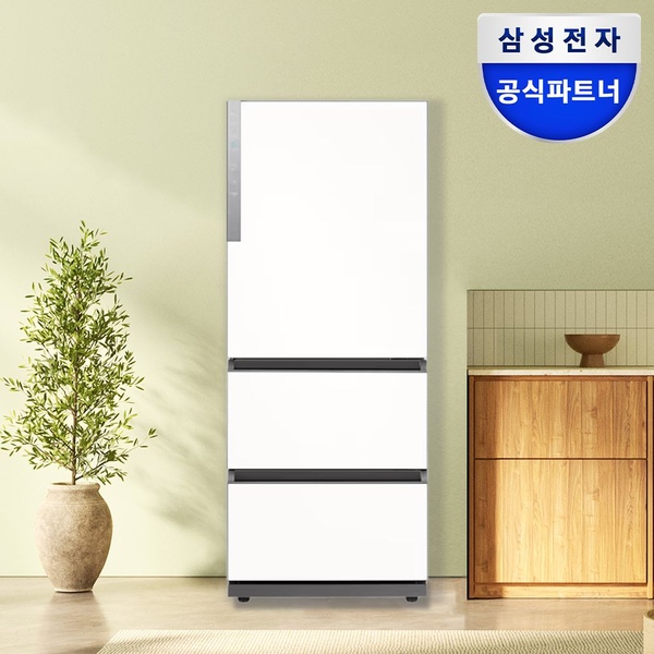 삼성 비스포크 김치냉장고 RQ33DG71J3EW 3도어 김치플러스 에센셜 화이트
