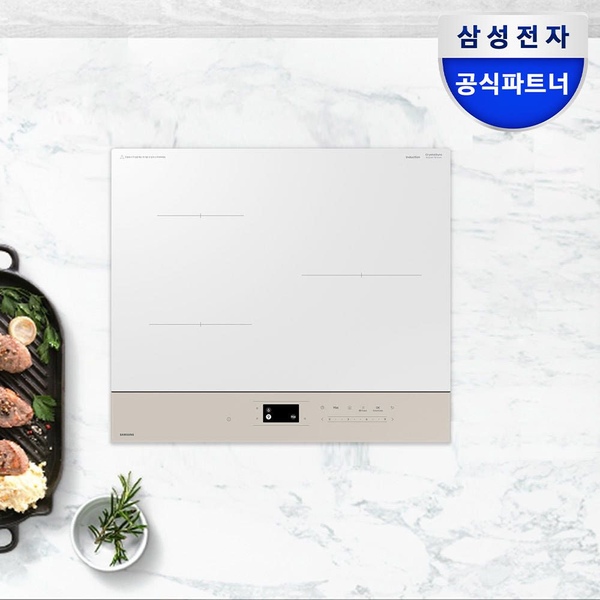 비스포크 NZ63DB607CFE 3구 AI인덕션 물끓음감지 프레임리스