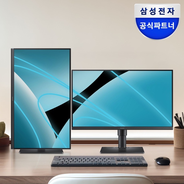 삼성 60.4cm 에센셜모니터 S40GD S24D400 IPS 피벗