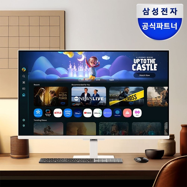삼성 스마트 모니터 M5 화이트 68.6cm S27FM501 OTT 넷플릭스 유튜브