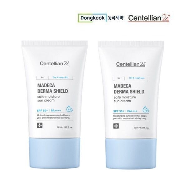 동국제약 센텔리안24 마데카 더마 쉴드 세이프 수분 선크림 2개 SPF50+ PA++++