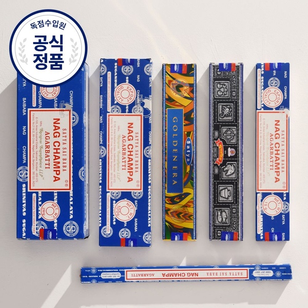사티아 나그참파 인센스 스틱 15g 28가지 향