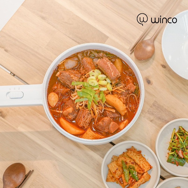 윈코 멀티 쿠커 1.5L 전기냄비 계란찜기 전골 라면포트 HK-84013505