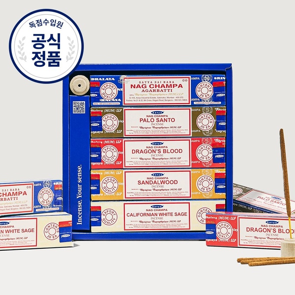 사티아 나그참파 미니 인센스 스틱 SET 100개입