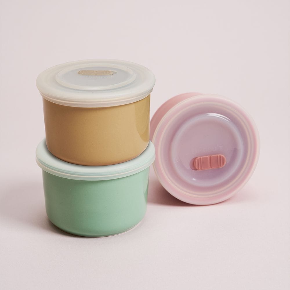 도자기 이유식용기 250ml 3종세트 보관 밀폐용기 가격 비교 블루마마 도자기 이유식용기 250ml 3종세트 보관 밀폐용기