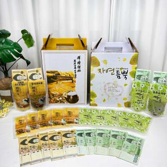 어버이날 한약 용돈박스 파우치30장 2컬러 보약 반전 현금 선물 봉투 메세지