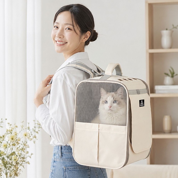 강아지 이동가방 고양이 이동장 백팩 가방 대형