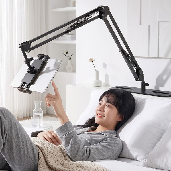 아이패드 갤럭시탭 핸드폰 태블릿 거치대 침대 자바라 스탠드 틈새 거치형