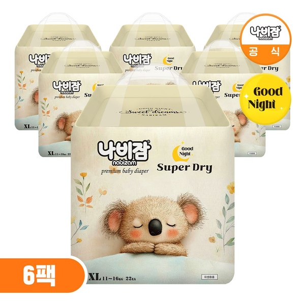 NEW 슈퍼드라이 오버나이트 팬티 특대형 22매X6팩