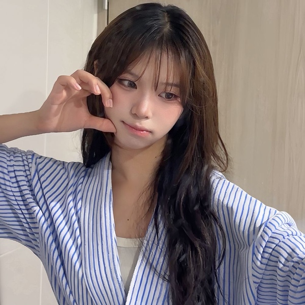 미스티 잔 스트라이프 코튼테리 로브 가운단품(남녀공용)