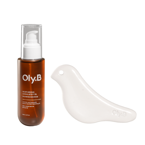 아로마 오일 마사지 키트 (바디오일100ml&세라믹 괄사)
