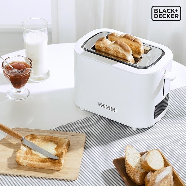 LED 디지털 2구 식빵 토스트 팝업 토스터기 6단계 굽기 조절 BXET1250-A