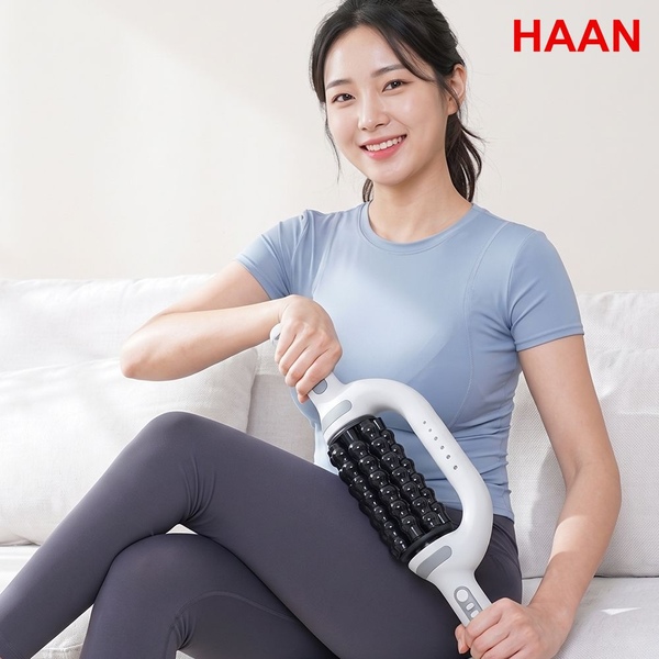 한경희 무선 자동 롤러 마사지기 다리 종아리 마사지기