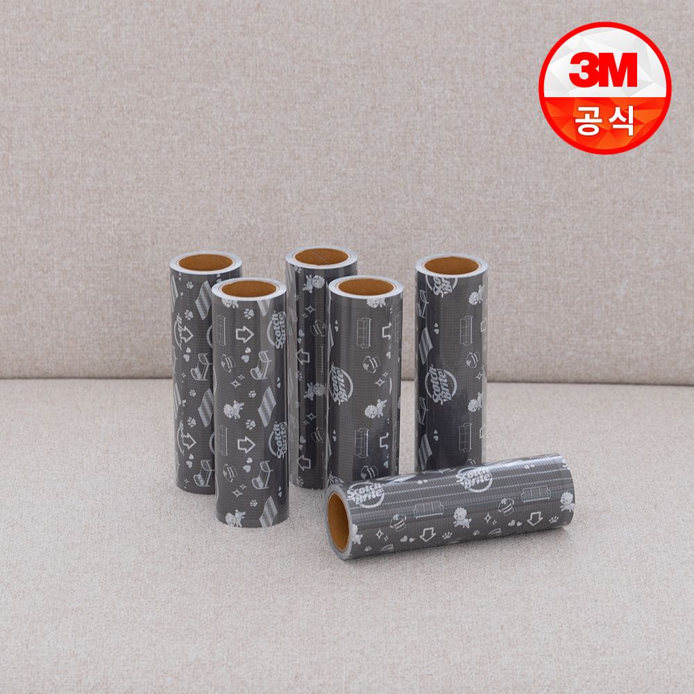 3M 대형 클린컷 돌돌이 테이프클리너 리필 6개입(2입x3개)