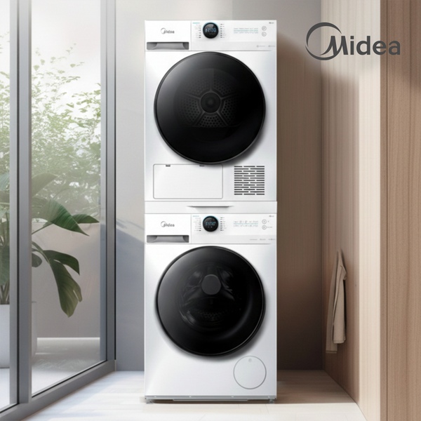 마이디어(Midea) [오늘의집 단독] 본사직영_드럼12kg+건조10kg 세탁건조타워