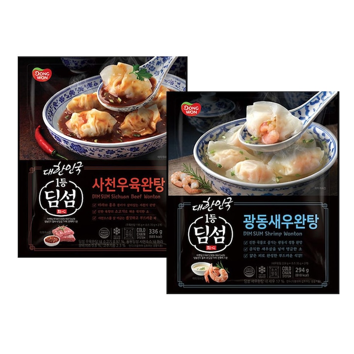 [오늘의집] 동원 딤섬완탕(사천우육완탕/새우완탕) 4개 2종 + 새우하가우 선착순 증정