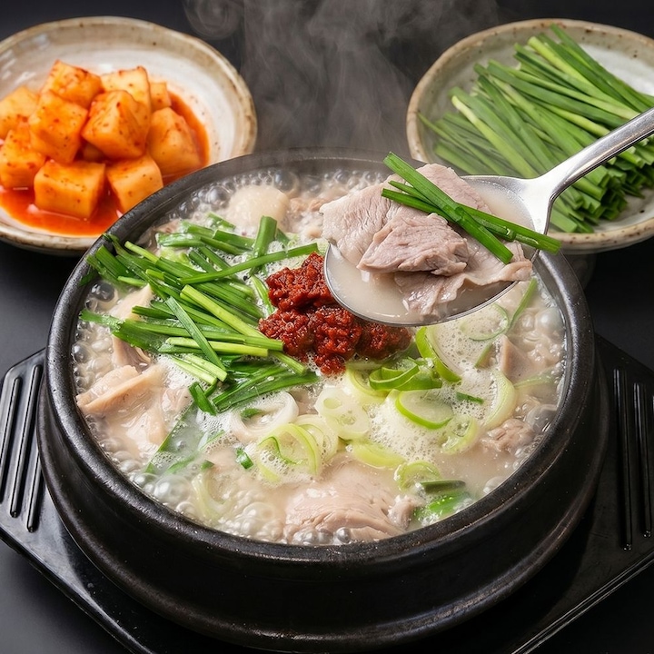 미식미풍 옥구촌 한돈 돼지국밥 600g 3팩+다대기30g 부드러운 고기가 듬뿍