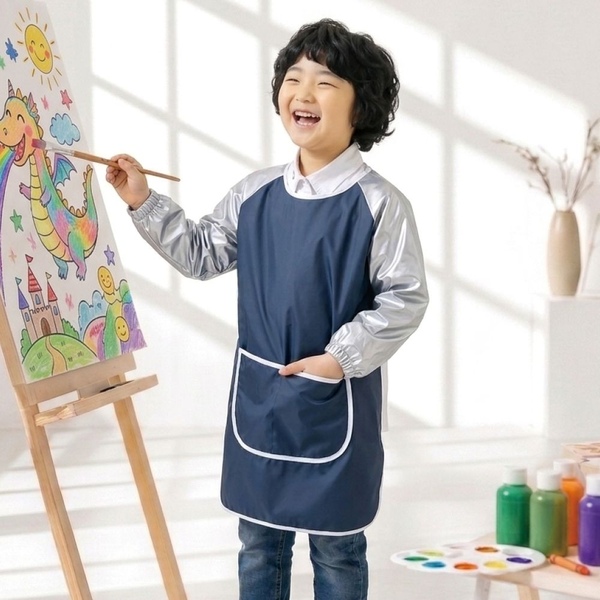 스타 어린이 요리 공예 베이킹 미술가운앞치마 4color